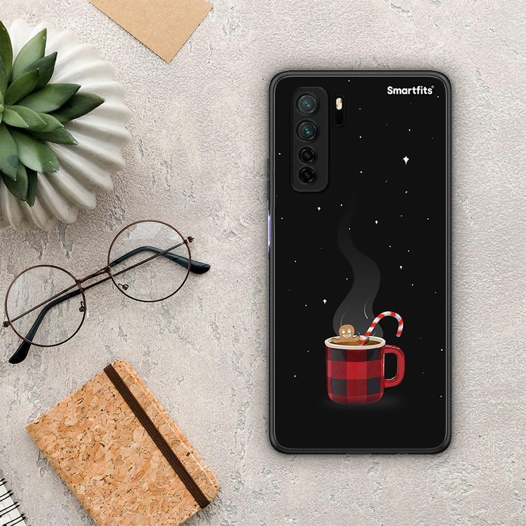 Θήκη Huawei P40 Lite 5G Xmas Bathing από τη Smartfits με σχέδιο στο πίσω μέρος και μαύρο περίβλημα | Huawei P40 Lite 5G Xmas Bathing Case with Colorful Back and Black Bezels