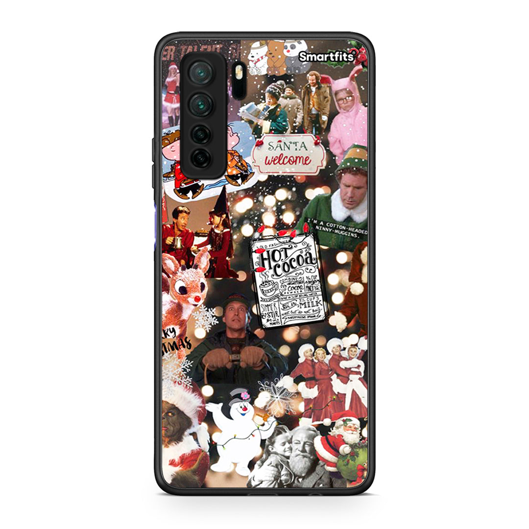 Θήκη Huawei P40 Lite 5G Xmas Movies από τη Smartfits με σχέδιο στο πίσω μέρος και μαύρο περίβλημα | Huawei P40 Lite 5G Xmas Movies Case with Colorful Back and Black Bezels