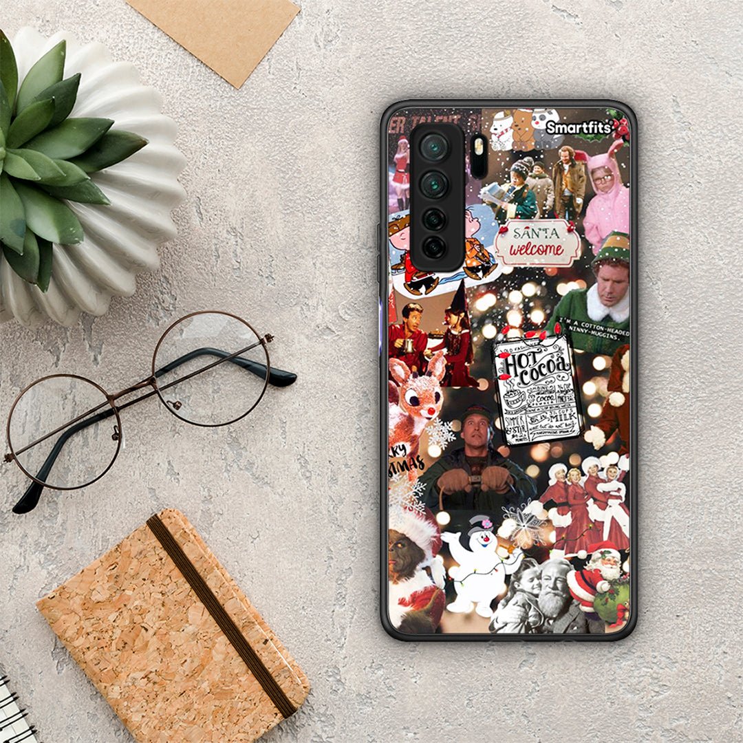 Θήκη Huawei P40 Lite 5G Xmas Movies από τη Smartfits με σχέδιο στο πίσω μέρος και μαύρο περίβλημα | Huawei P40 Lite 5G Xmas Movies Case with Colorful Back and Black Bezels