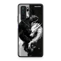 Thumbnail for Θήκη Huawei P40 Lite 5G Yin Yang από τη Smartfits με σχέδιο στο πίσω μέρος και μαύρο περίβλημα | Huawei P40 Lite 5G Yin Yang Case with Colorful Back and Black Bezels