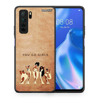 Thumbnail for Θήκη Huawei P40 Lite 5G You Go Girl από τη Smartfits με σχέδιο στο πίσω μέρος και μαύρο περίβλημα | Huawei P40 Lite 5G You Go Girl Case with Colorful Back and Black Bezels