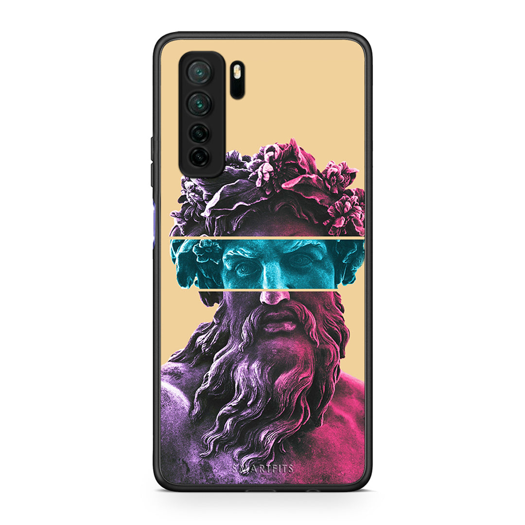 Θήκη Huawei P40 Lite 5G Zeus Art από τη Smartfits με σχέδιο στο πίσω μέρος και μαύρο περίβλημα | Huawei P40 Lite 5G Zeus Art Case with Colorful Back and Black Bezels