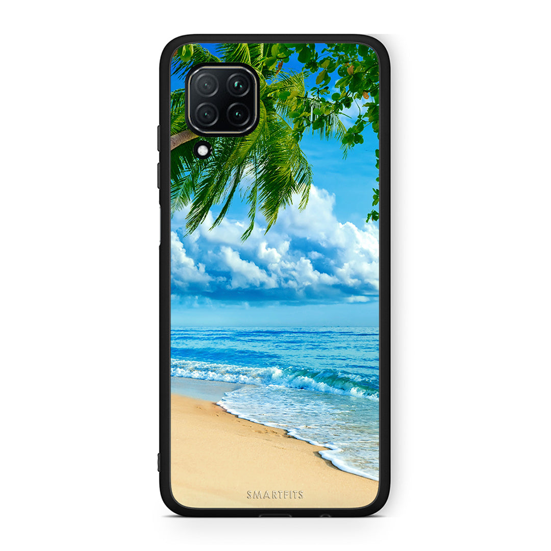 Huawei P40 Lite Beautiful Beach θήκη από τη Smartfits με σχέδιο στο πίσω μέρος και μαύρο περίβλημα | Smartphone case with colorful back and black bezels by Smartfits