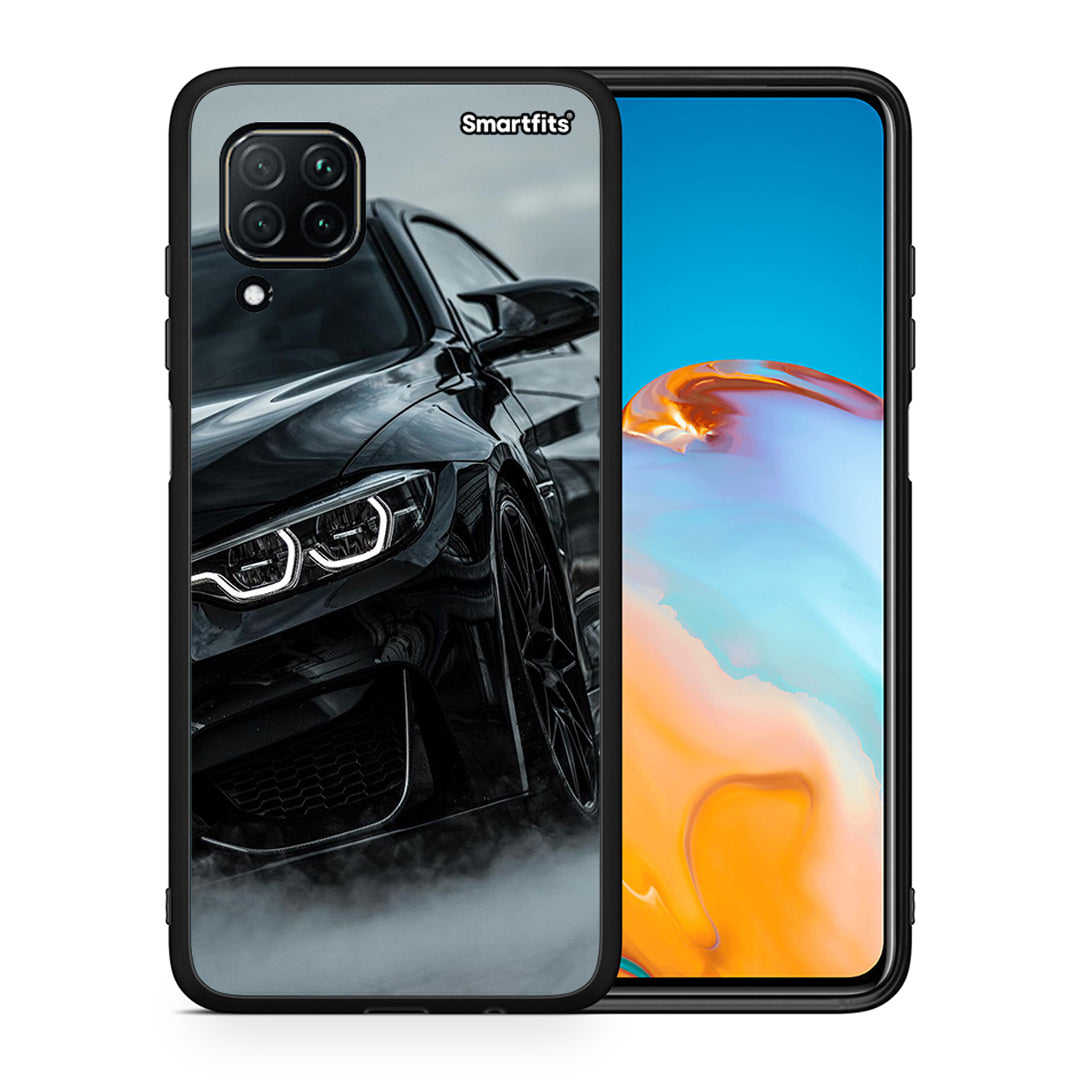 Θήκη Huawei P40 Lite Black BMW από τη Smartfits με σχέδιο στο πίσω μέρος και μαύρο περίβλημα | Huawei P40 Lite Black BMW case with colorful back and black bezels