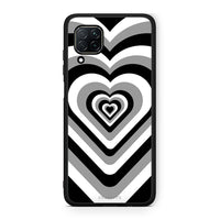 Thumbnail for Huawei P40 Lite Black Hearts θήκη από τη Smartfits με σχέδιο στο πίσω μέρος και μαύρο περίβλημα | Smartphone case with colorful back and black bezels by Smartfits