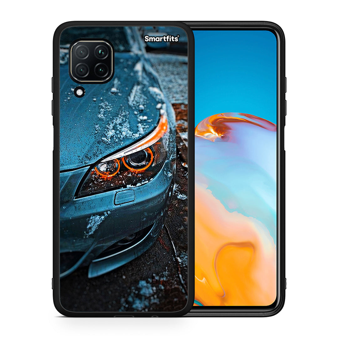 Θήκη Huawei P40 Lite Bmw E60 από τη Smartfits με σχέδιο στο πίσω μέρος και μαύρο περίβλημα | Huawei P40 Lite Bmw E60 case with colorful back and black bezels