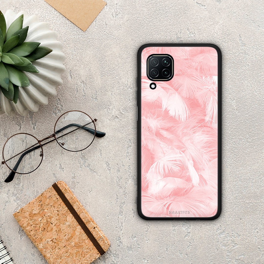 Boho Pink Feather - Huawei P40 Lite case