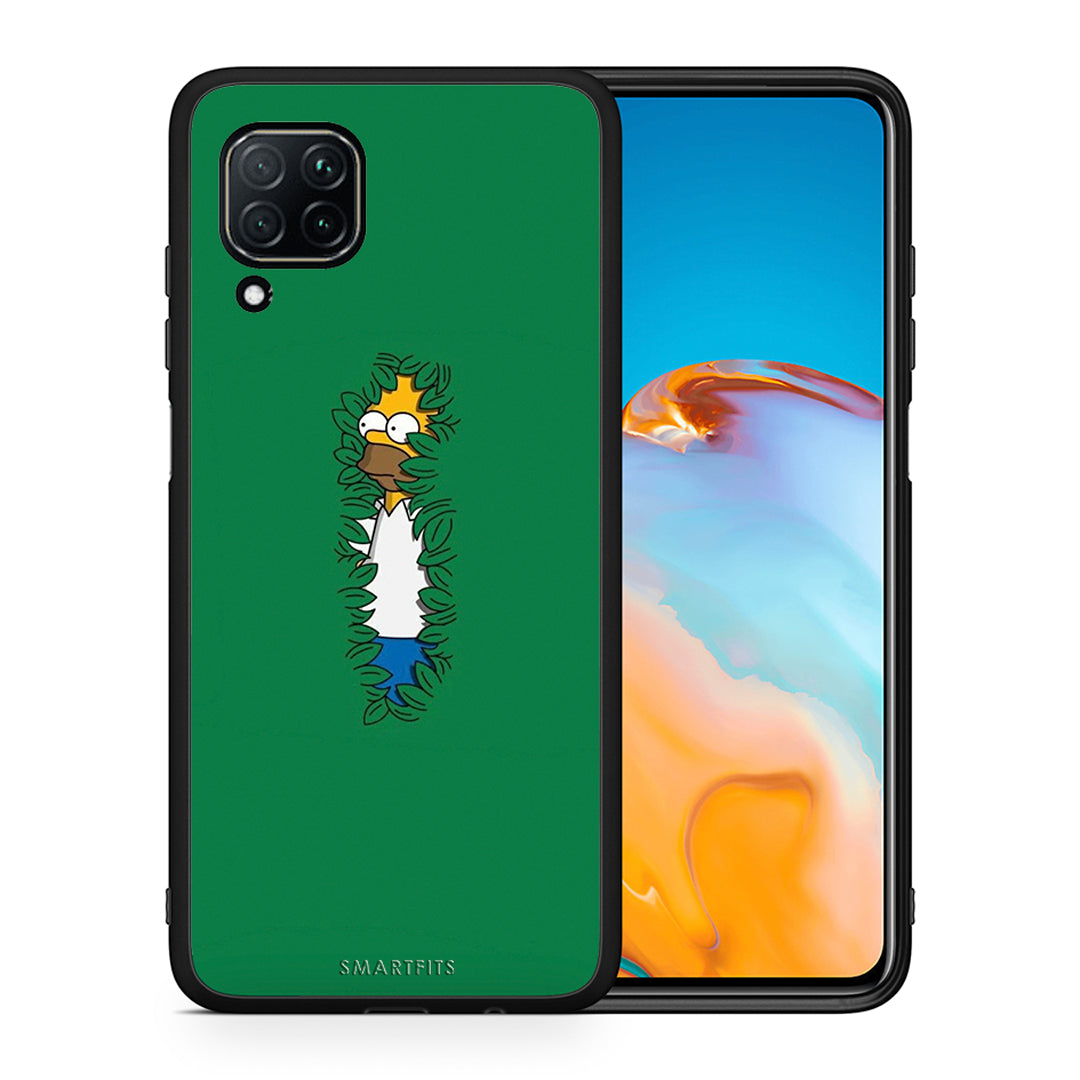 Θήκη Αγίου Βαλεντίνου Huawei P40 Lite Bush Man από τη Smartfits με σχέδιο στο πίσω μέρος και μαύρο περίβλημα | Huawei P40 Lite Bush Man case with colorful back and black bezels