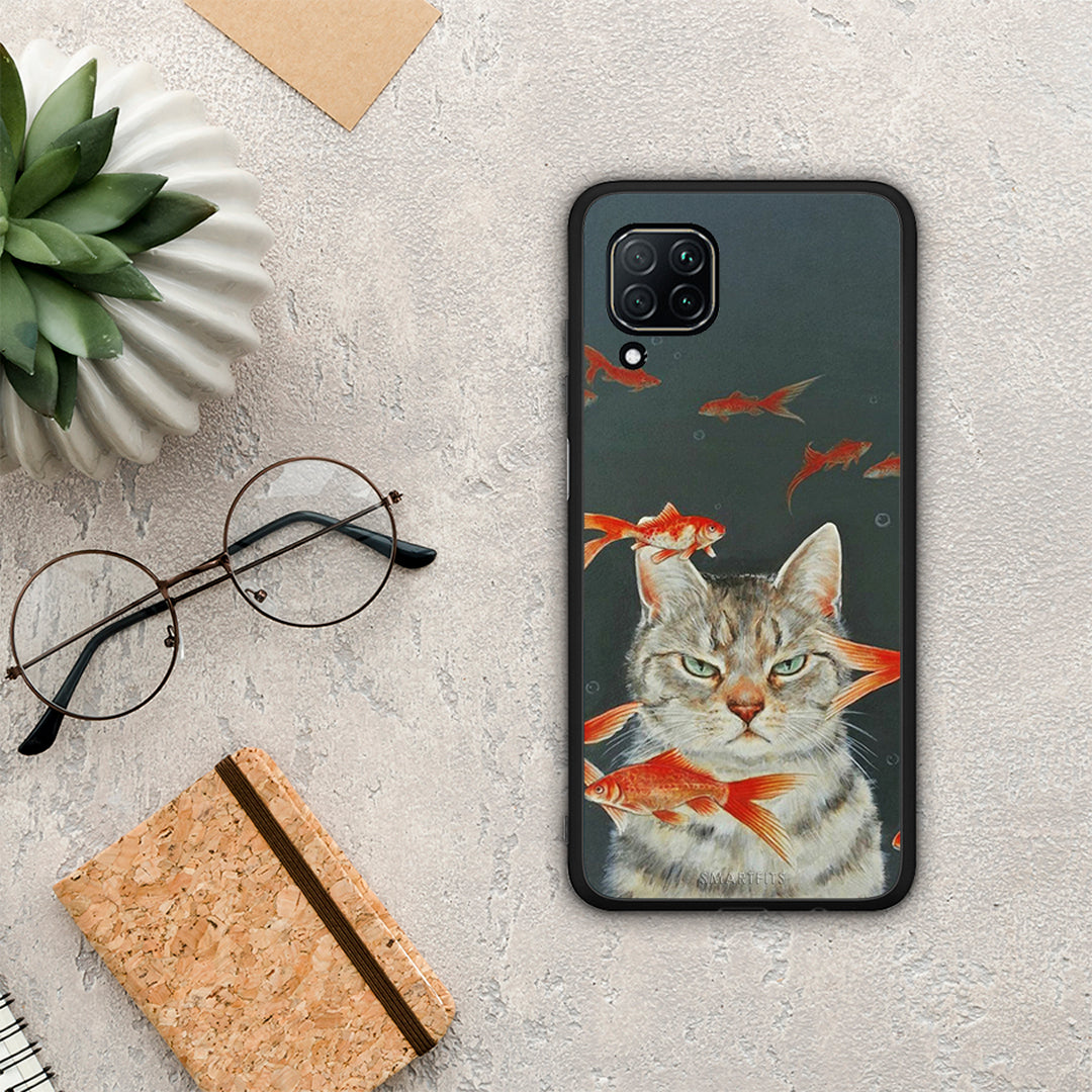 Cat Goldfish - Huawei P40 Lite θήκη