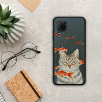 Thumbnail for Cat Goldfish - Huawei P40 Lite θήκη