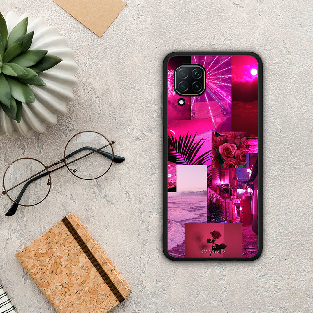 Collage Red Roses - Huawei P40 Lite case