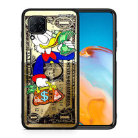 Thumbnail for Θήκη Huawei P40 Lite Duck Money από τη Smartfits με σχέδιο στο πίσω μέρος και μαύρο περίβλημα | Huawei P40 Lite Duck Money case with colorful back and black bezels