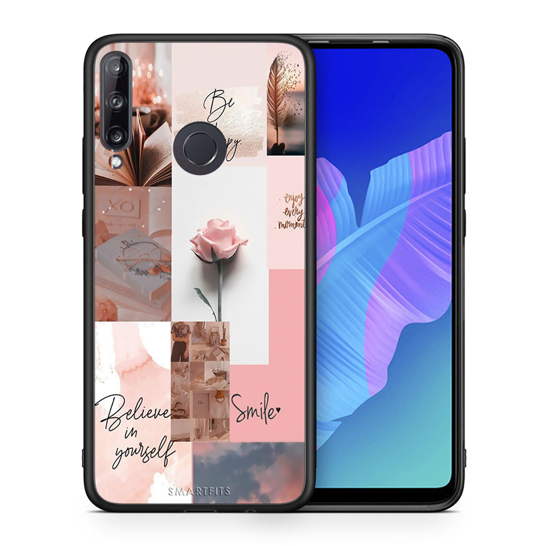 Θήκη Huawei P40 Lite E Aesthetic Collage από τη Smartfits με σχέδιο στο πίσω μέρος και μαύρο περίβλημα | Huawei P40 Lite E Aesthetic Collage case with colorful back and black bezels