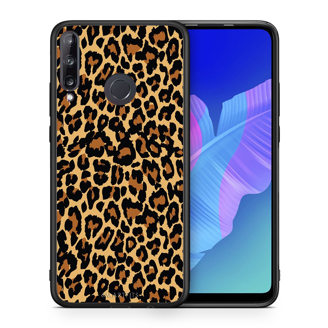 Θήκη Huawei P40 Lite E Leopard Animal από τη Smartfits με σχέδιο στο πίσω μέρος και μαύρο περίβλημα | Huawei P40 Lite E Leopard Animal case with colorful back and black bezels