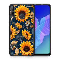 Thumbnail for Θήκη Huawei P40 Lite E Autumn Sunflowers από τη Smartfits με σχέδιο στο πίσω μέρος και μαύρο περίβλημα | Huawei P40 Lite E Autumn Sunflowers case with colorful back and black bezels