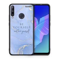 Thumbnail for Θήκη Huawei P40 Lite E Be Yourself από τη Smartfits με σχέδιο στο πίσω μέρος και μαύρο περίβλημα | Huawei P40 Lite E Be Yourself case with colorful back and black bezels