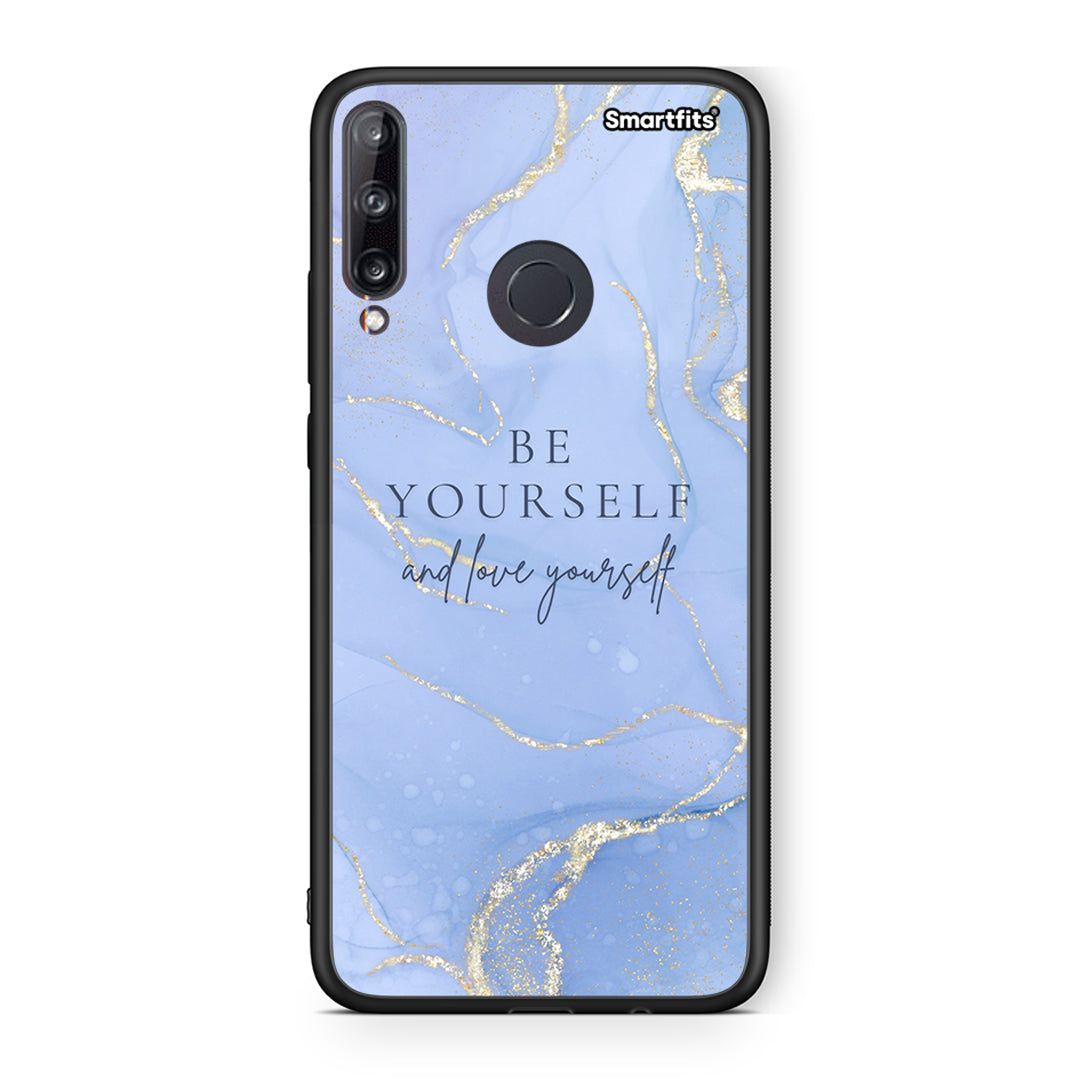 Huawei P40 Lite E Be Yourself θήκη από τη Smartfits με σχέδιο στο πίσω μέρος και μαύρο περίβλημα | Smartphone case with colorful back and black bezels by Smartfits