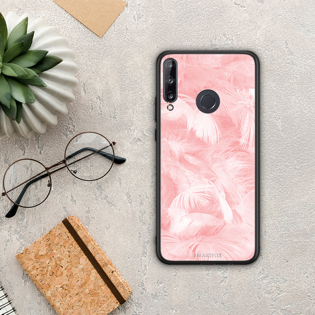 Boho Pink Feather - Huawei P40 Lite E case