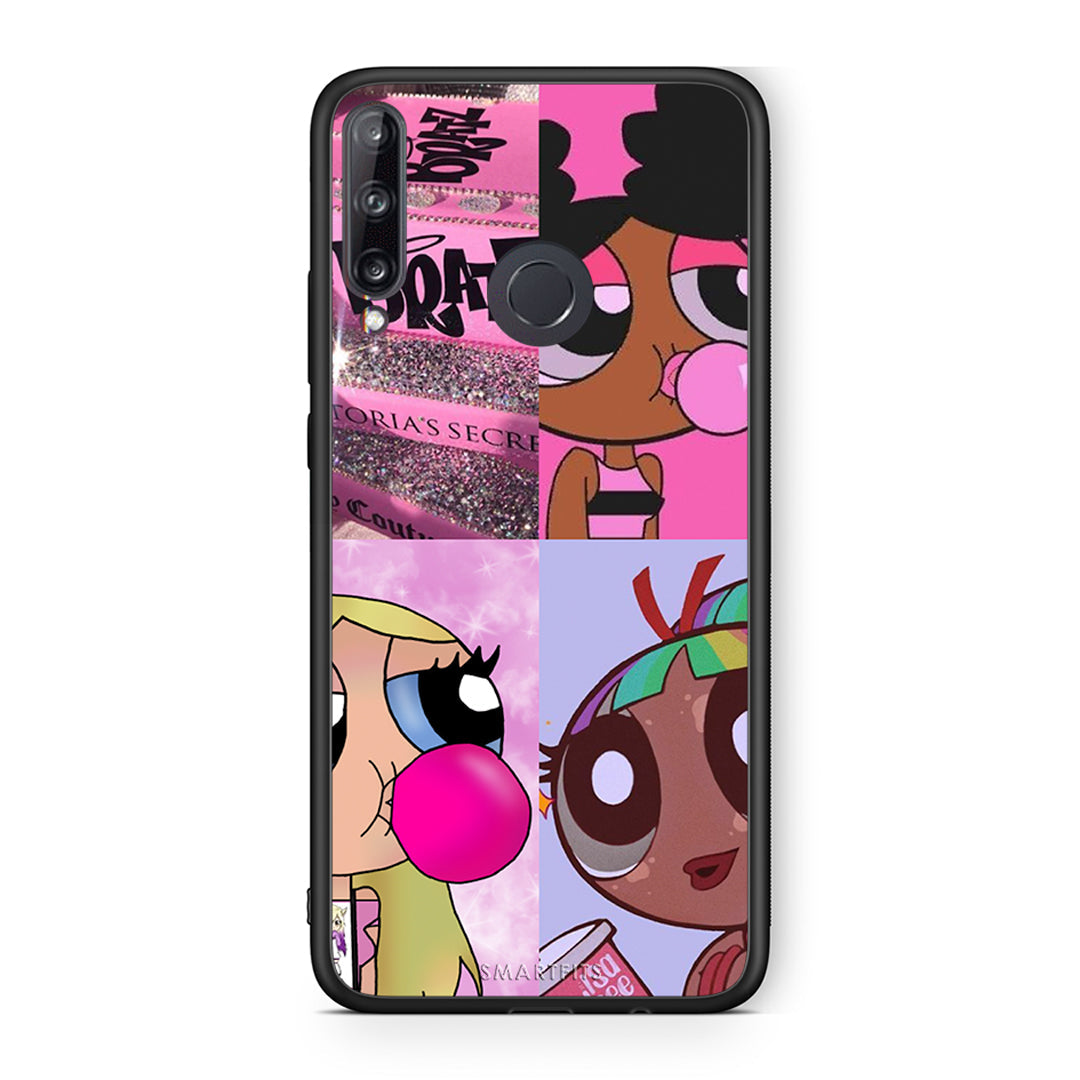 Huawei P40 Lite E Bubble Girls Θήκη Αγίου Βαλεντίνου από τη Smartfits με σχέδιο στο πίσω μέρος και μαύρο περίβλημα | Smartphone case with colorful back and black bezels by Smartfits