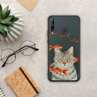 Thumbnail for Cat Goldfish - Huawei P40 Lite E θήκη