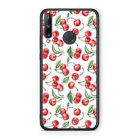 Thumbnail for Huawei P40 Lite E Cherry Summer θήκη από τη Smartfits με σχέδιο στο πίσω μέρος και μαύρο περίβλημα | Smartphone case with colorful back and black bezels by Smartfits