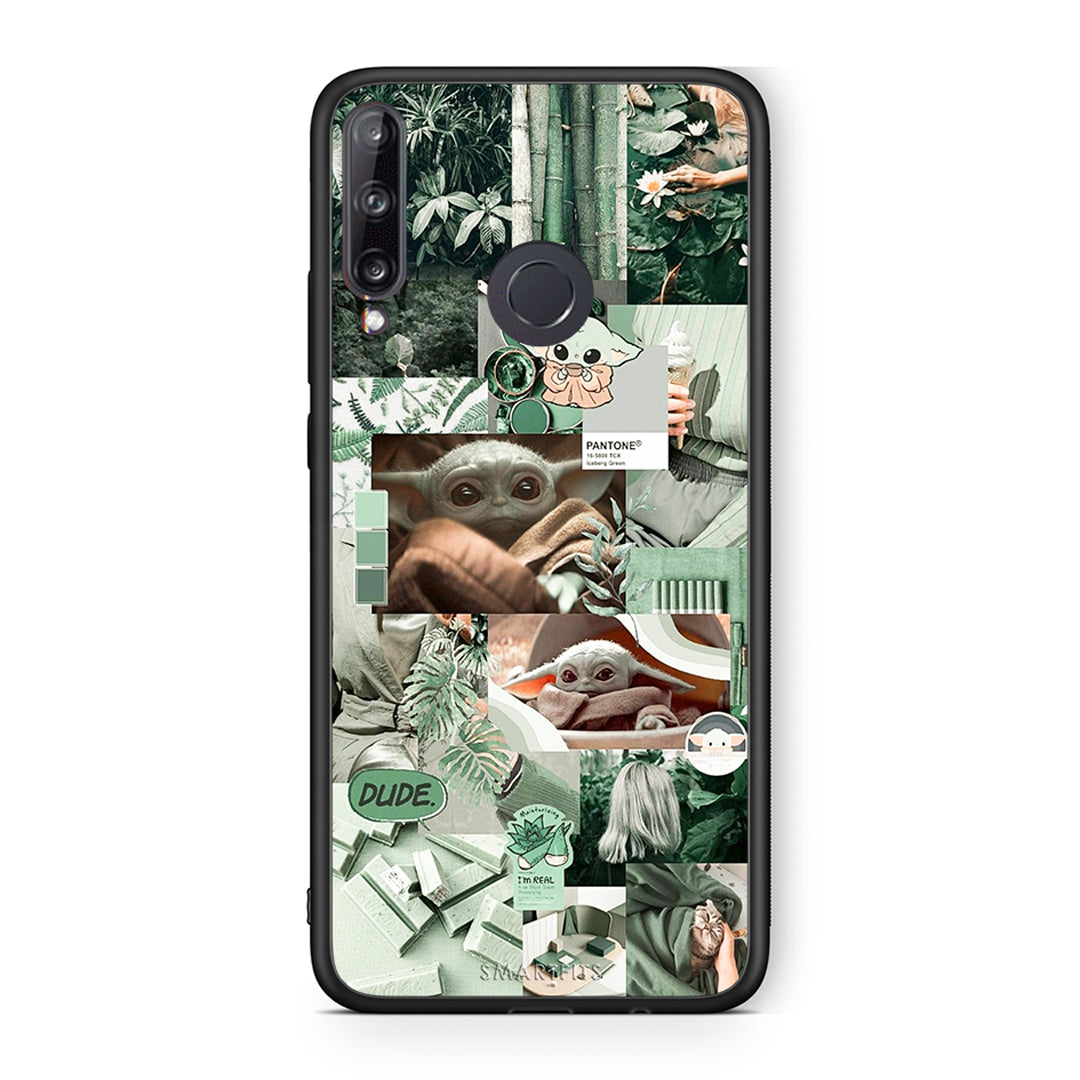Huawei P40 Lite E Collage Dude Θήκη Αγίου Βαλεντίνου από τη Smartfits με σχέδιο στο πίσω μέρος και μαύρο περίβλημα | Smartphone case with colorful back and black bezels by Smartfits