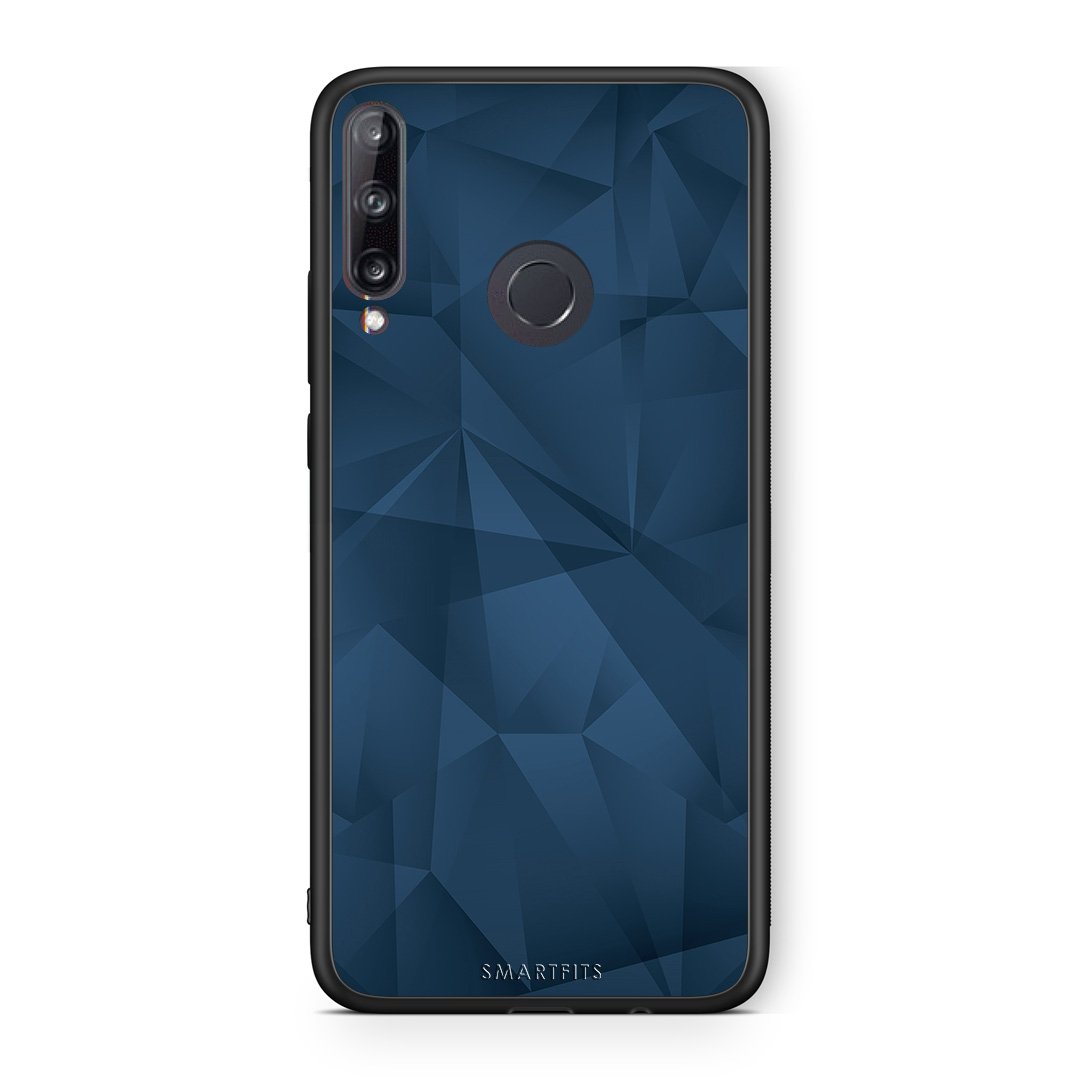 39 - Huawei P40 Lite E  Blue Abstract Geometric case, cover, bumper