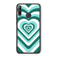 Thumbnail for Huawei P40 Lite E Green Hearts θήκη από τη Smartfits με σχέδιο στο πίσω μέρος και μαύρο περίβλημα | Smartphone case with colorful back and black bezels by Smartfits
