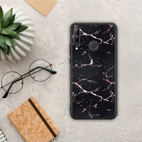 Thumbnail for Marble Black Rosegold - Huawei P40 Lite E case