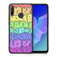 Thumbnail for Θήκη Huawei P40 Lite E Melting Rainbow από τη Smartfits με σχέδιο στο πίσω μέρος και μαύρο περίβλημα | Huawei P40 Lite E Melting Rainbow case with colorful back and black bezels