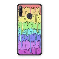 Thumbnail for Huawei P40 Lite E Melting Rainbow θήκη από τη Smartfits με σχέδιο στο πίσω μέρος και μαύρο περίβλημα | Smartphone case with colorful back and black bezels by Smartfits