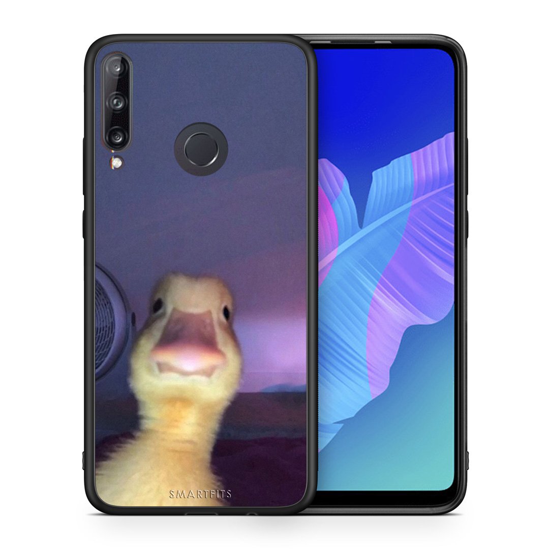 Θήκη Huawei P40 Lite E Meme Duck από τη Smartfits με σχέδιο στο πίσω μέρος και μαύρο περίβλημα | Huawei P40 Lite E Meme Duck case with colorful back and black bezels