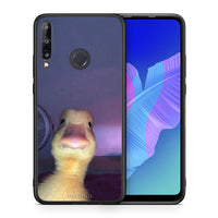 Thumbnail for Θήκη Huawei P40 Lite E Meme Duck από τη Smartfits με σχέδιο στο πίσω μέρος και μαύρο περίβλημα | Huawei P40 Lite E Meme Duck case with colorful back and black bezels