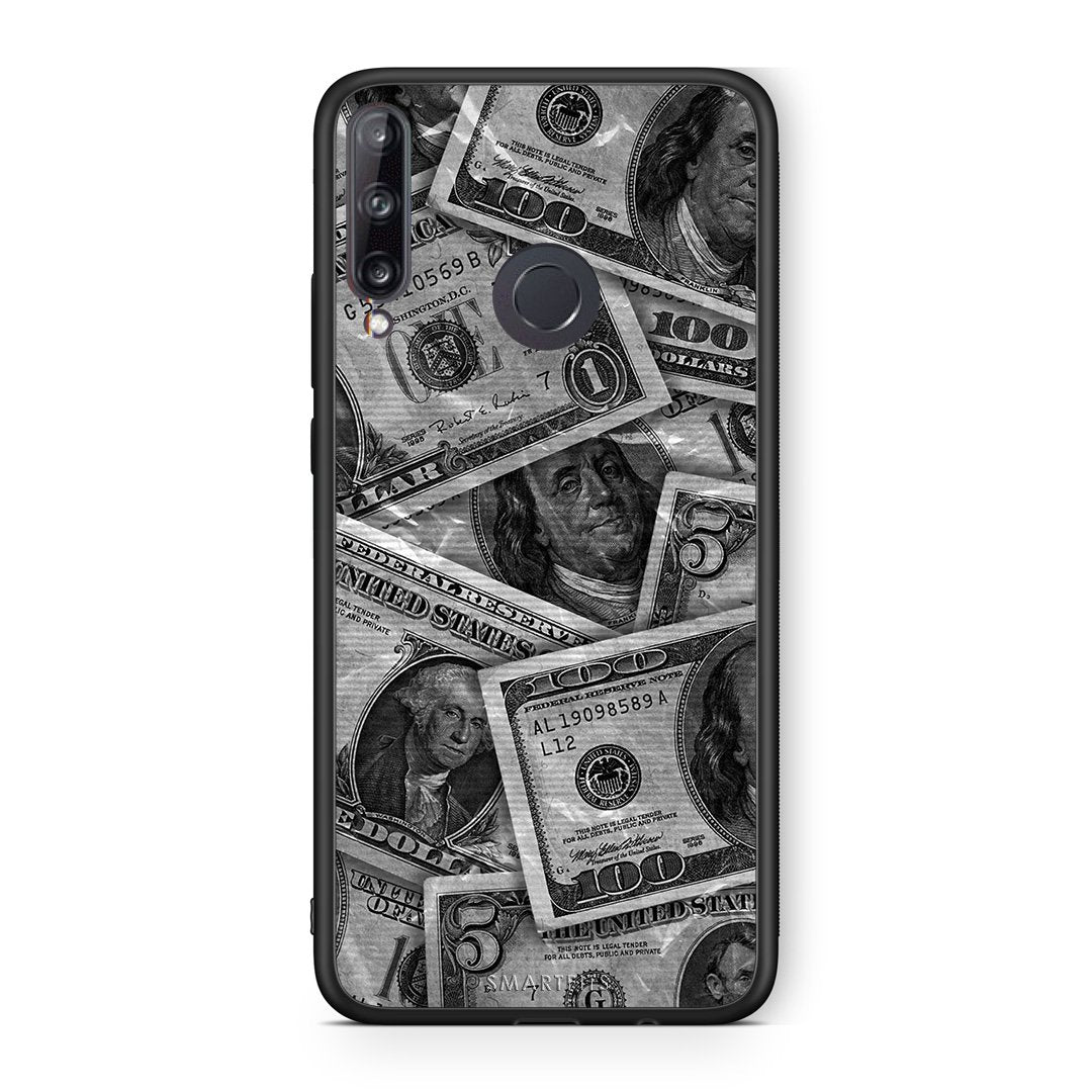 Huawei P40 Lite E Money Dollars θήκη από τη Smartfits με σχέδιο στο πίσω μέρος και μαύρο περίβλημα | Smartphone case with colorful back and black bezels by Smartfits