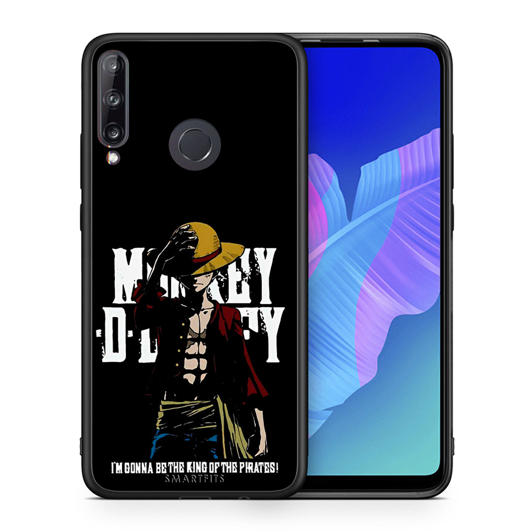 Θήκη Huawei P40 Lite E Pirate King από τη Smartfits με σχέδιο στο πίσω μέρος και μαύρο περίβλημα | Huawei P40 Lite E Pirate King case with colorful back and black bezels