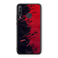 Thumbnail for Huawei P40 Lite E Red Paint Θήκη Αγίου Βαλεντίνου από τη Smartfits με σχέδιο στο πίσω μέρος και μαύρο περίβλημα | Smartphone case with colorful back and black bezels by Smartfits
