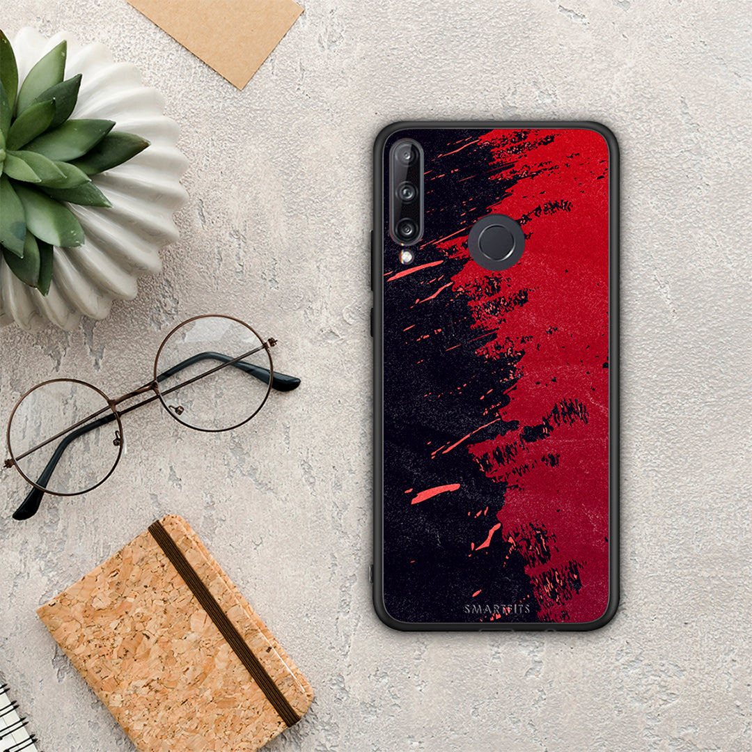 Red Paint - Huawei P40 Lite E case