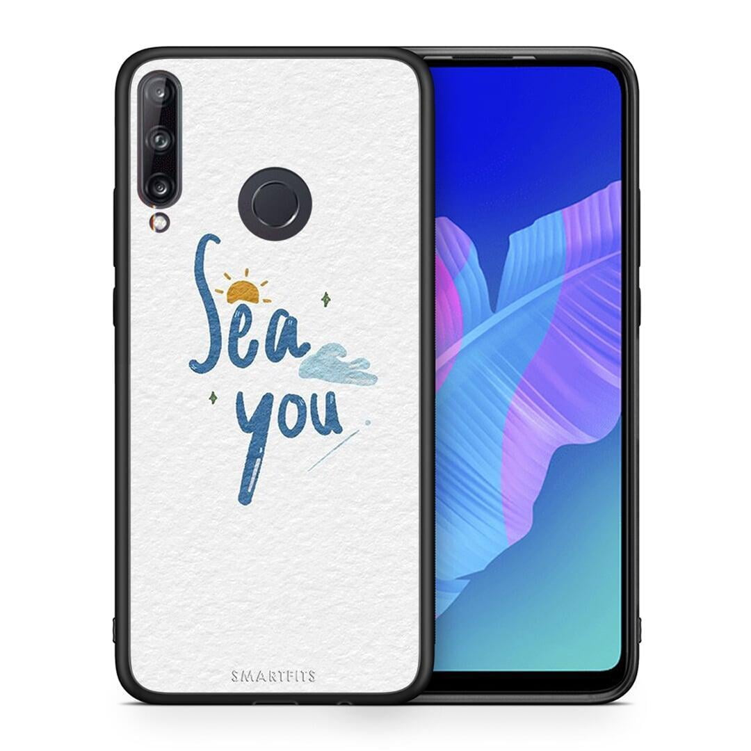 Θήκη Huawei P40 Lite E Sea You από τη Smartfits με σχέδιο στο πίσω μέρος και μαύρο περίβλημα | Huawei P40 Lite E Sea You case with colorful back and black bezels