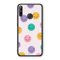 Thumbnail for Huawei P40 Lite E Smiley Faces θήκη από τη Smartfits με σχέδιο στο πίσω μέρος και μαύρο περίβλημα | Smartphone case with colorful back and black bezels by Smartfits