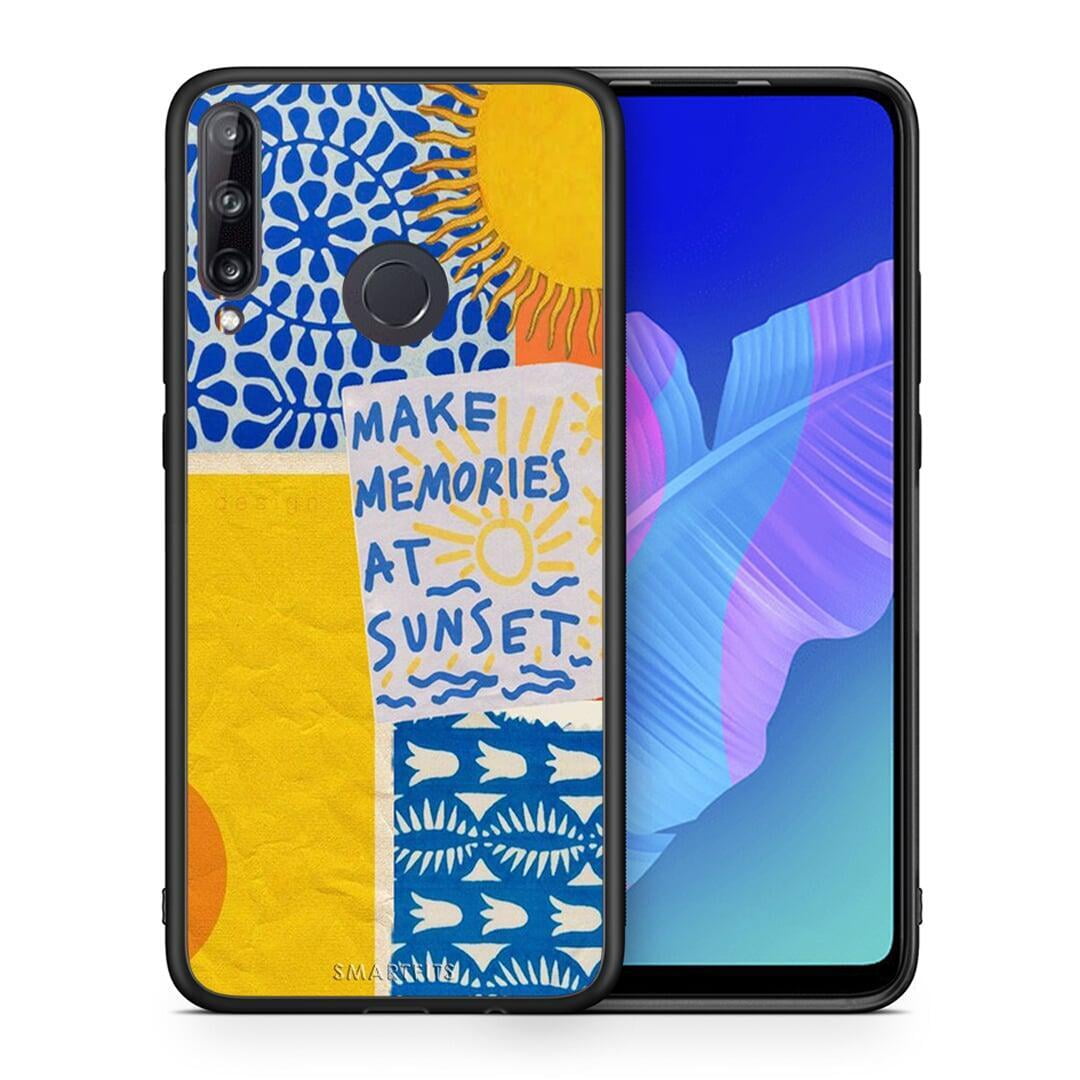 Θήκη Huawei P40 Lite E Sunset Memories από τη Smartfits με σχέδιο στο πίσω μέρος και μαύρο περίβλημα | Huawei P40 Lite E Sunset Memories case with colorful back and black bezels