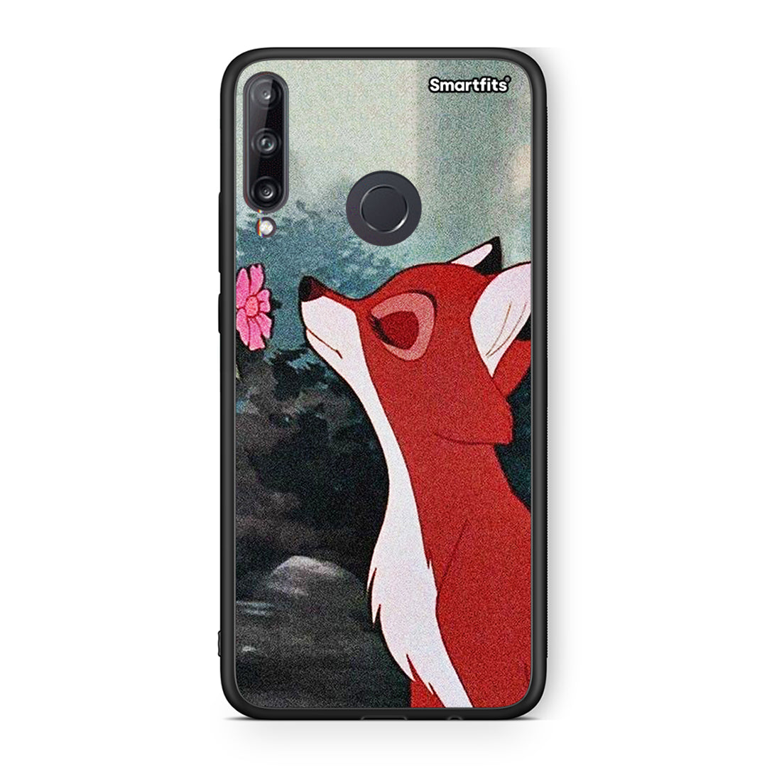 Huawei P40 Lite E Tod And Vixey Love 2 θήκη από τη Smartfits με σχέδιο στο πίσω μέρος και μαύρο περίβλημα | Smartphone case with colorful back and black bezels by Smartfits