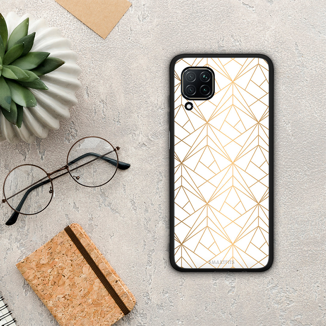 Geometric Luxury White - Huawei P40 Lite case