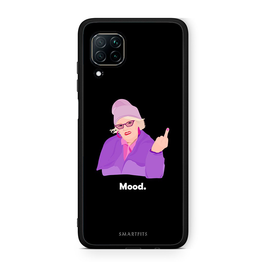 Huawei P40 Lite Grandma Mood Black θήκη από τη Smartfits με σχέδιο στο πίσω μέρος και μαύρο περίβλημα | Smartphone case with colorful back and black bezels by Smartfits