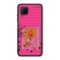 Thumbnail for Huawei P40 Lite Halloween Pumpkin Lady Θήκη από τη Smartfits με σχέδιο στο πίσω μέρος και μαύρο περίβλημα | Smartphone case with colorful back and black bezels by Smartfits