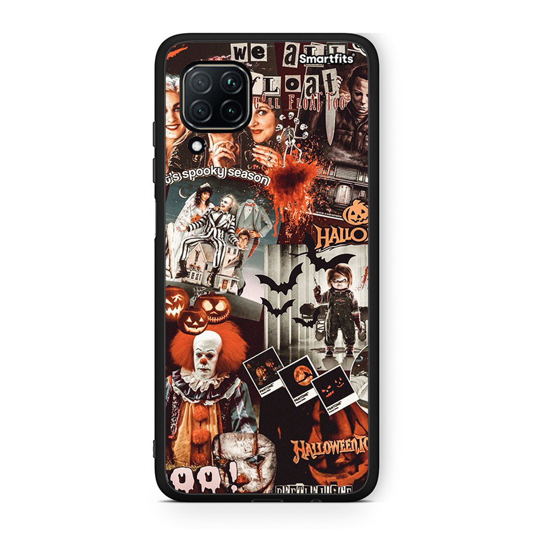 Huawei P40 Lite Halloween Spooky Season Θήκη από τη Smartfits με σχέδιο στο πίσω μέρος και μαύρο περίβλημα | Smartphone case with colorful back and black bezels by Smartfits