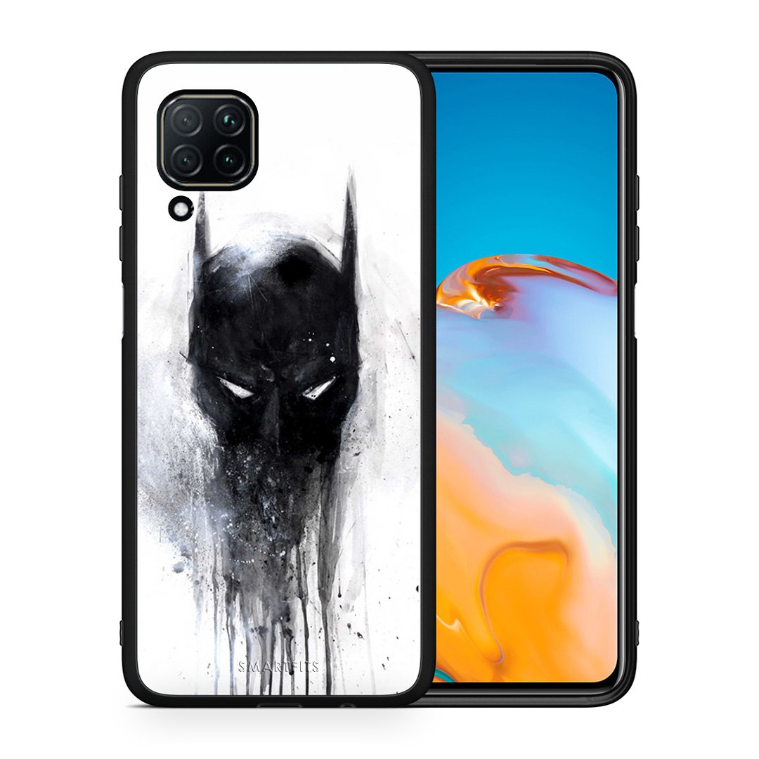 Θήκη Huawei P40 Lite Paint Bat Hero από τη Smartfits με σχέδιο στο πίσω μέρος και μαύρο περίβλημα | Huawei P40 Lite Paint Bat Hero case with colorful back and black bezels