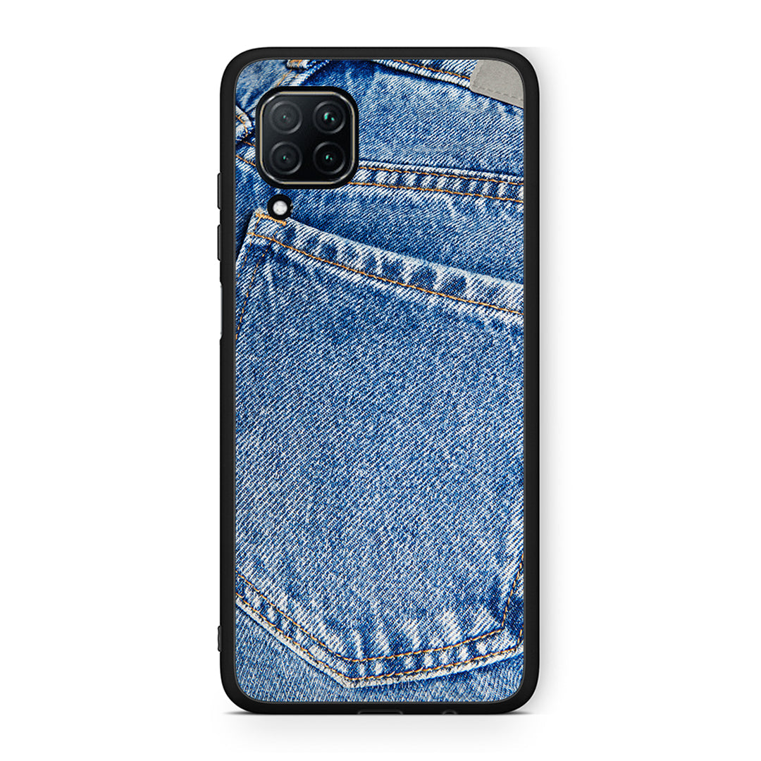 Huawei P40 Lite Jeans Pocket θήκη από τη Smartfits με σχέδιο στο πίσω μέρος και μαύρο περίβλημα | Smartphone case with colorful back and black bezels by Smartfits