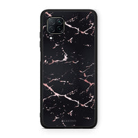 Thumbnail for 4 - Huawei P40 Lite  Black Rosegold Marble case, cover, bumper