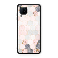 Thumbnail for 4 - Huawei P40 Lite Hexagon Pink Marble case, cover, bumper