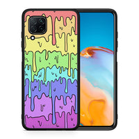 Thumbnail for Θήκη Huawei P40 Lite Melting Rainbow από τη Smartfits με σχέδιο στο πίσω μέρος και μαύρο περίβλημα | Huawei P40 Lite Melting Rainbow case with colorful back and black bezels